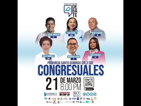 RCC Media: Debate con los candidatos a diputados Cir. #1 Santo Domingo Este