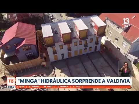 Minga de 200 toneladas en Valdivia: Nuevo puente obligo? a mover casa patrimonial