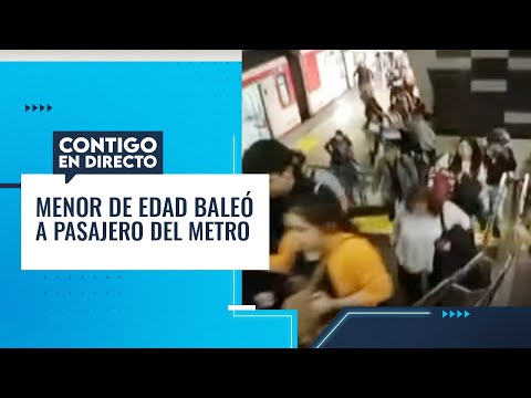 FUE FORMALIZADO: Menor de edad asaltó y baleó a pasajero de línea 1 del metro - Contigo en la Mañana