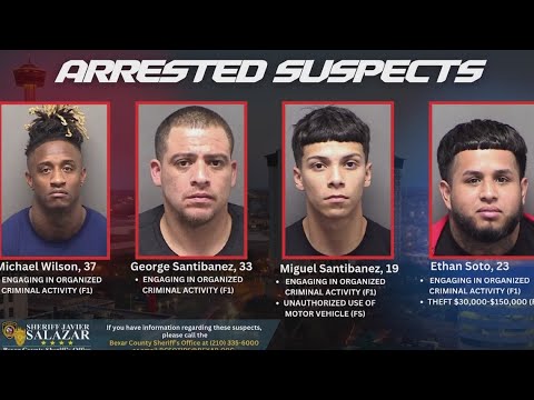 Six men accused in several car thefts across Bexar County