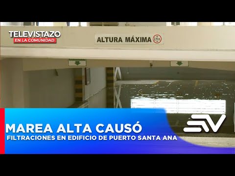 Edificio en Puerto Santa Ana fue evacuado por filtraciones de agua  | Televistazo | Ecuavisa