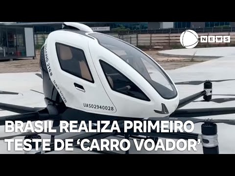 Primeiro teste de carro voador é realizado no Brasil