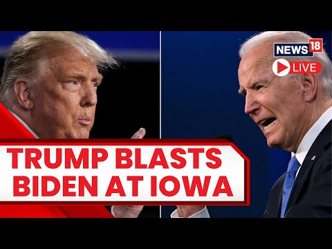 Donald Trump Speech LIVE | Trump Mocks Joe Biden In his Iowa Speech | Donald Trump LIVE News | N18L