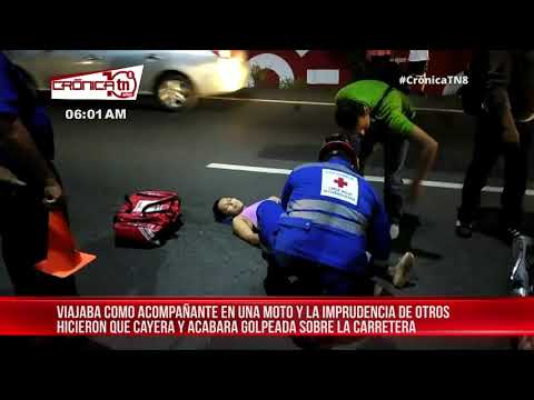 Accidente de tránsito en la Carretera Nueva a León deja a una joven lesionada – Nicaragua