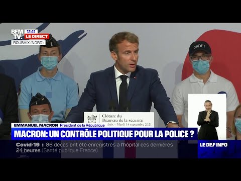Emmanuel Macron s'exprime à l'issue du Beauvau de la sécurité