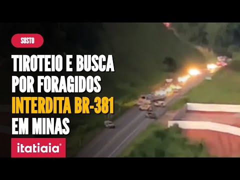 TIROTEIO FECHA A BR-381 NOS DOIS SENTIDOS E ASSUSTA MORADORES EM MINAS
