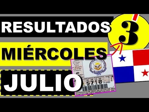 Resultados Sorteo Loteria Miercoles 3 de Julio 2024 Loteria Nacional Panama Miercolito de Hoy Q Jugó