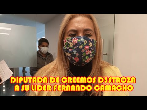 DIPUTADA DE CREEMOS FERNANDO CAMACHO ES UN DICT4DOR Y UTILIZA AL DEPARTAMENTO DE SANTA CRUZ