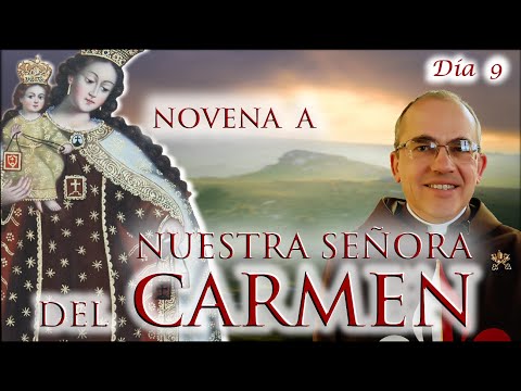 9o día, Novena de N S del Carmen. P Manuel Rodríguez. Coronación de María. Caballeros de la Virgen