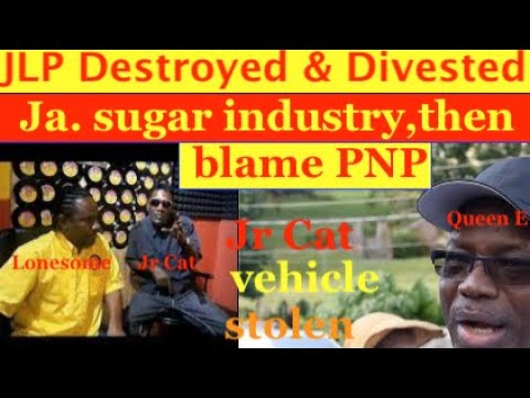 JLP mashup ,Destroyed & divested Ja. sugar industry , then blame PNP.  Jr. Cat vehicle stolen