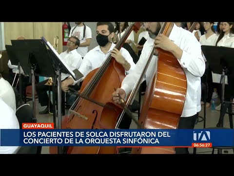 Pacientes de Solca disfrutaron de un concierto de la Orquesta Sinfónica de Guayaquil