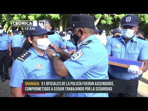 Nuevos agentes de la Policía Nacional son ascendidos en Madriz - Nicaragua