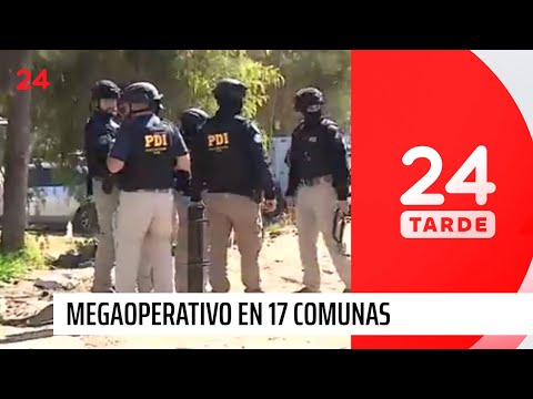 Megaoperativo en 17 comunas concluye con 53 detenidos y varias armas incautadas | 24 Horas TVN Chile
