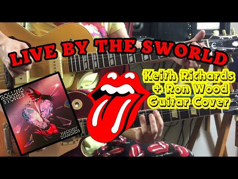 The Rolling Stones - Live By The Sword  (Hackney Diamonds) Keith Richards + Ron Wood Guitar Cover