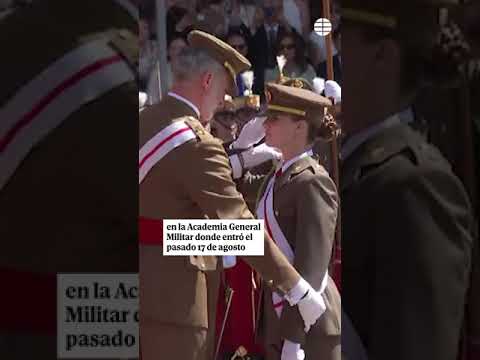 La Princesa Leonor, condecorada con la Gran Cruz del Mérito Militar tras terminar su formación