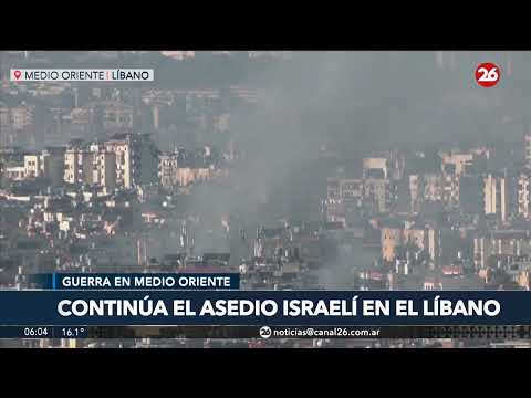 MEDIO ORIENTE | Continúa el asedio israelí en El Líbano