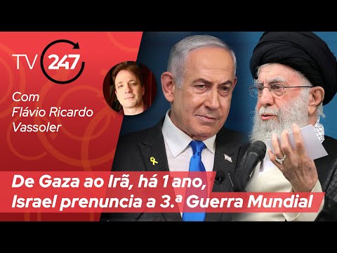 De Gaza ao Irã, há 1 ano, Israel prenuncia a 3.ª Guerra Mundial, com Flávio Vassoler