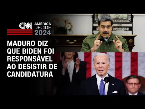 Maduro diz que Biden foi responsável ao desistir de candidatura | CNN 360º