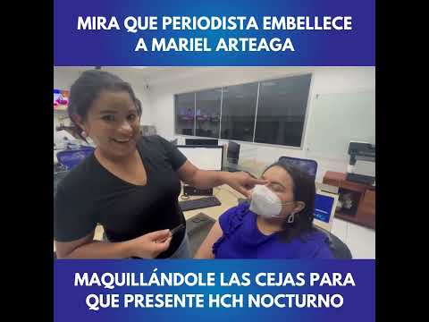 La periodista que ayuda a #MarielArteaga cada tarde para que sus cejas queden perfectas