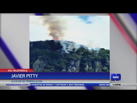 El Alcalde Javier Pitty informa sobre el incendio forestal en Cerro Punta