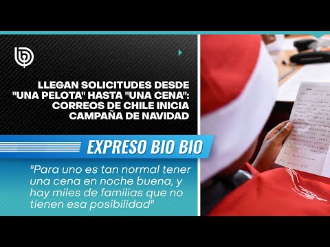 Llegan solicitudes desde una pelota hasta una cena: Correos de Chile inicia campaña de Navidad