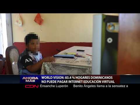 World Vision: 83.4 % hogares dominicanos no puede pagar internet educación virtual