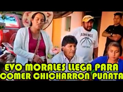 EVO MORALES FUE RECIBIDO CON MUCHO C4RIÑO EN ESTE SECTOR DE PUNATA..