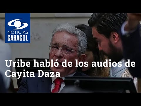 Álvaro Uribe habló de los audios de Cayita Daza y negó haber tenido roces con Luigi Echeverri