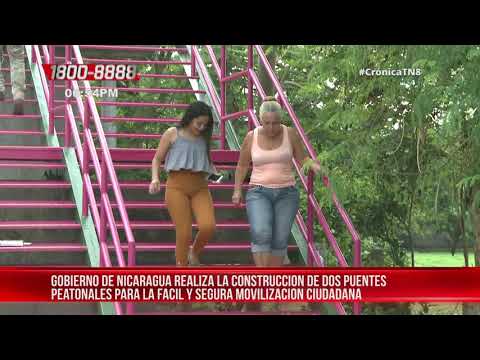 Construyen puentes peatonales para mejor circulación ciudadana - Nicaragua