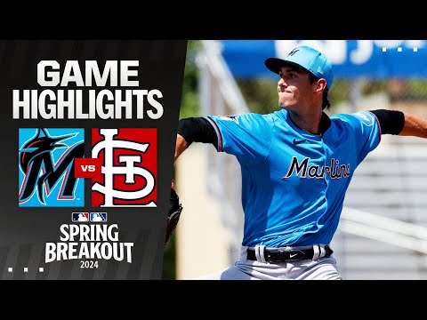 Marlins vs. Cardinals Spring Breakout Game Highlights (3/15/24) | MLB Highlights