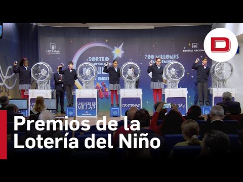 La lista de todos los premios de la Lotería del Niño 2023