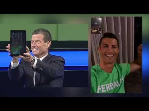 cristiano ronaldo tomando herbalife