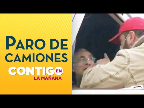 ¿PRESIONES Polémicos videos en paro de camioneros en Chile - Contigo en La Mañana