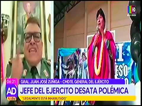 26062024 JUAN JOSÉ ZUÑIGA JEFE DEL EJERCITO DESATA POLÉMICA BOLIVISION