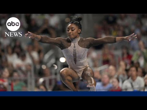 Simone Biles gets ready for Olympic trials