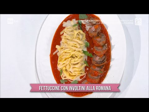 Fettuccine con involtini alla romana - È sempre mezzogiorno 25/11/2021