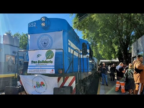Haedo: el Tren Solidario N° 50 partió con donaciones rumbo a San Luis