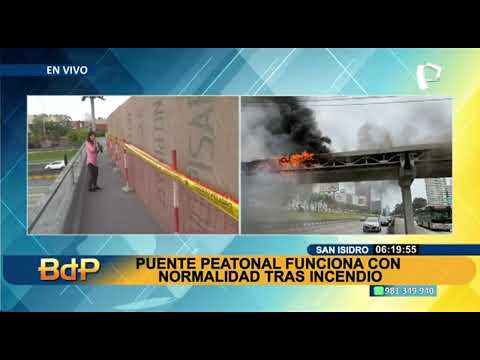 Incendio de puente en Vía Expresa: Luz del Sur anuncia corte de energía eléctrica por trabajos