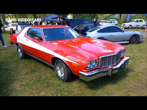 Ford Gran Torino (Starsky & Hutch), DS & other old cars - voitures exposées near Paris 28 april 2024