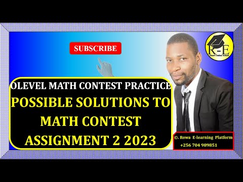 003B – OLEVEL MATH CONTEST – SOLUTIONS TO THE MATH CONTEST ASSIGNMENT 2 2023 | FOR SENIOR 1 & 2