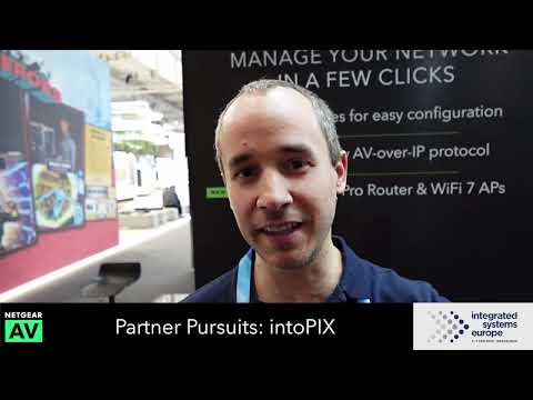 ISE 2025: Jean-Baptiste Lorent from intoPIX Talks Video Compression and AV-over-IP with NETGEAR AV