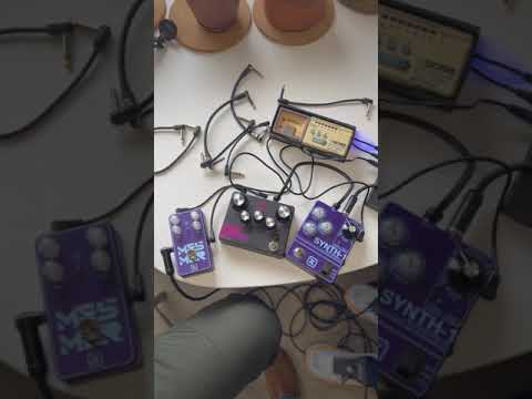 Custom Shop 'Cyanosic Purple' Mesmer & Synth-1 + Fuzz Bender #shorts