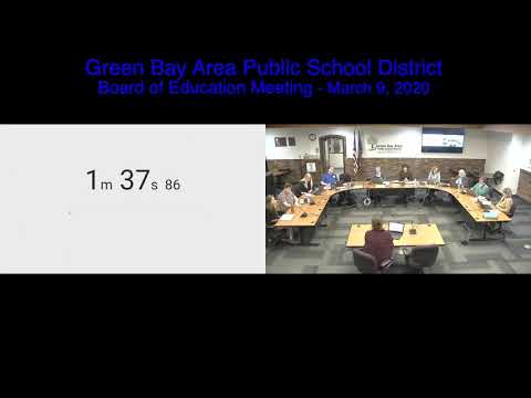 GBAPSD Board of Education Meeting: March 9, 2020