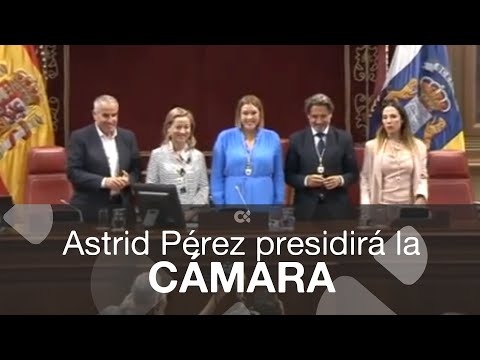 Astrid Pérez (PP), presidenta del Parlamento de Canarias