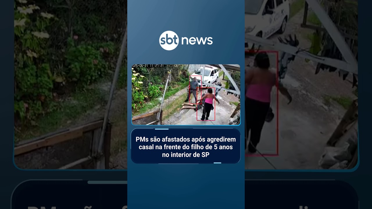 PMs são afastados após agredirem casal na frente do filho de 5 anos no interior de SP