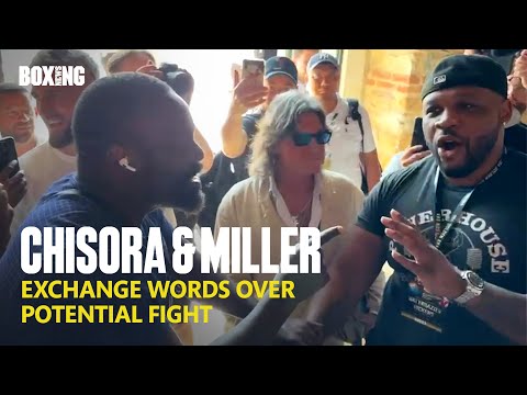 Derek Chisora & Jarrell Miller Exchange Words