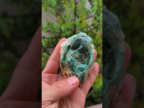 5.64 Oz Raw Dark Green Color Rare Chrysopal Specimen / Nickel Opal