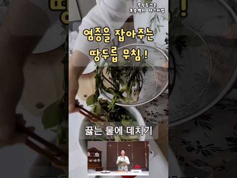 몸에도 좋고 염증 치료에도 좋다는 <strong>땅두릅</strong>!! 간편하게 요리해보아요!  #땅두릅무침 #shorts #간단음식 #전통요리연구가 #광장동가온