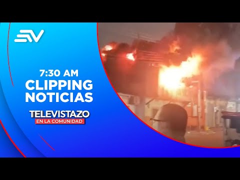 Incendio en vivienda de Juan Montalvo - Guayaquil | Televistazo | Ecuavisa