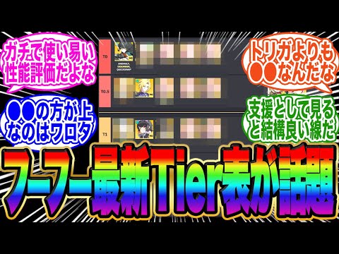 【●●より下なのか!?】フーフー入りの最新Tier表がコチラです←●●より下なのか！？【ゼンゼロ】
